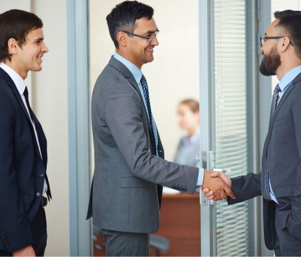 Businessman shaking hands